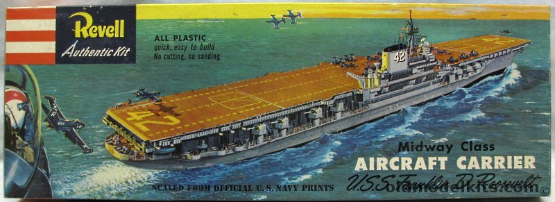 Revell 1/547 Midway Class Carrier USS Franklin D. Roosevelt, H307-249 plastic model kit